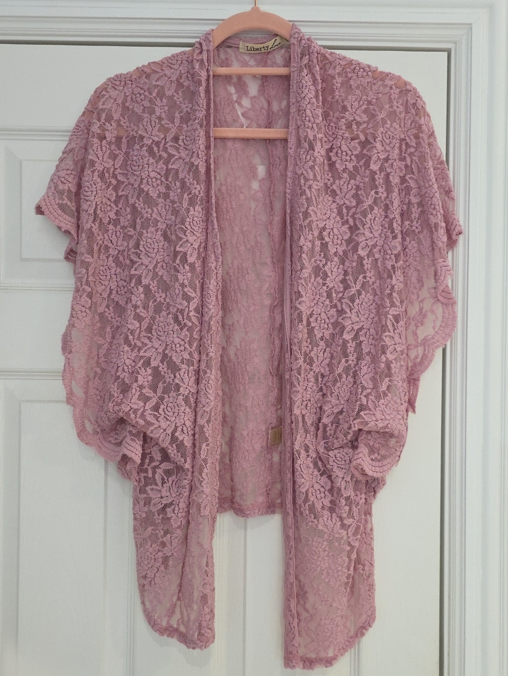 Liberty Love Sheer Lace Kimono - Dusty Pink